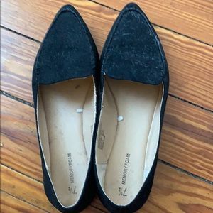 Black pointy flats - Memory Foam